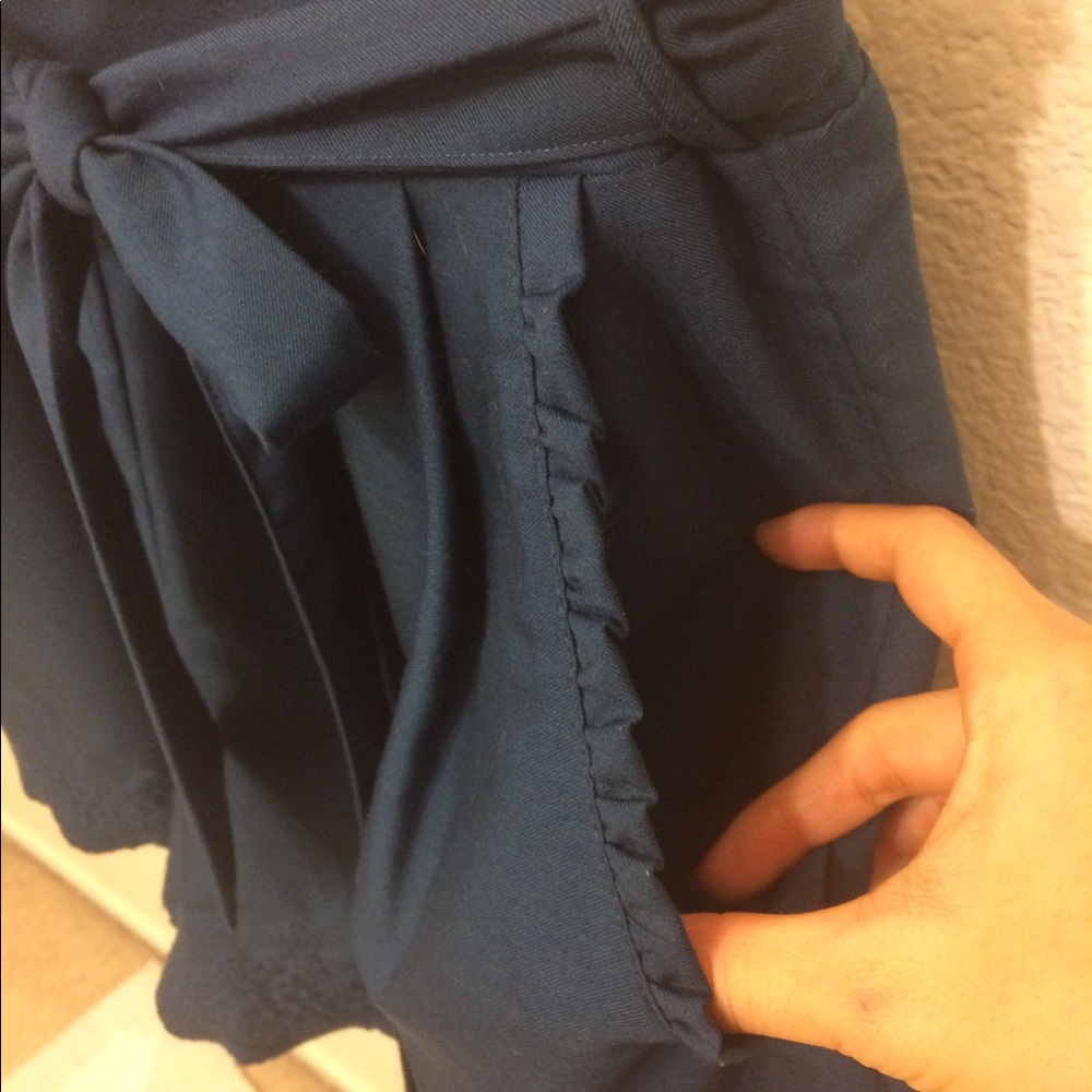 Earth Music&Ecology Embroided Hem Culottes - Picture 6 of 7